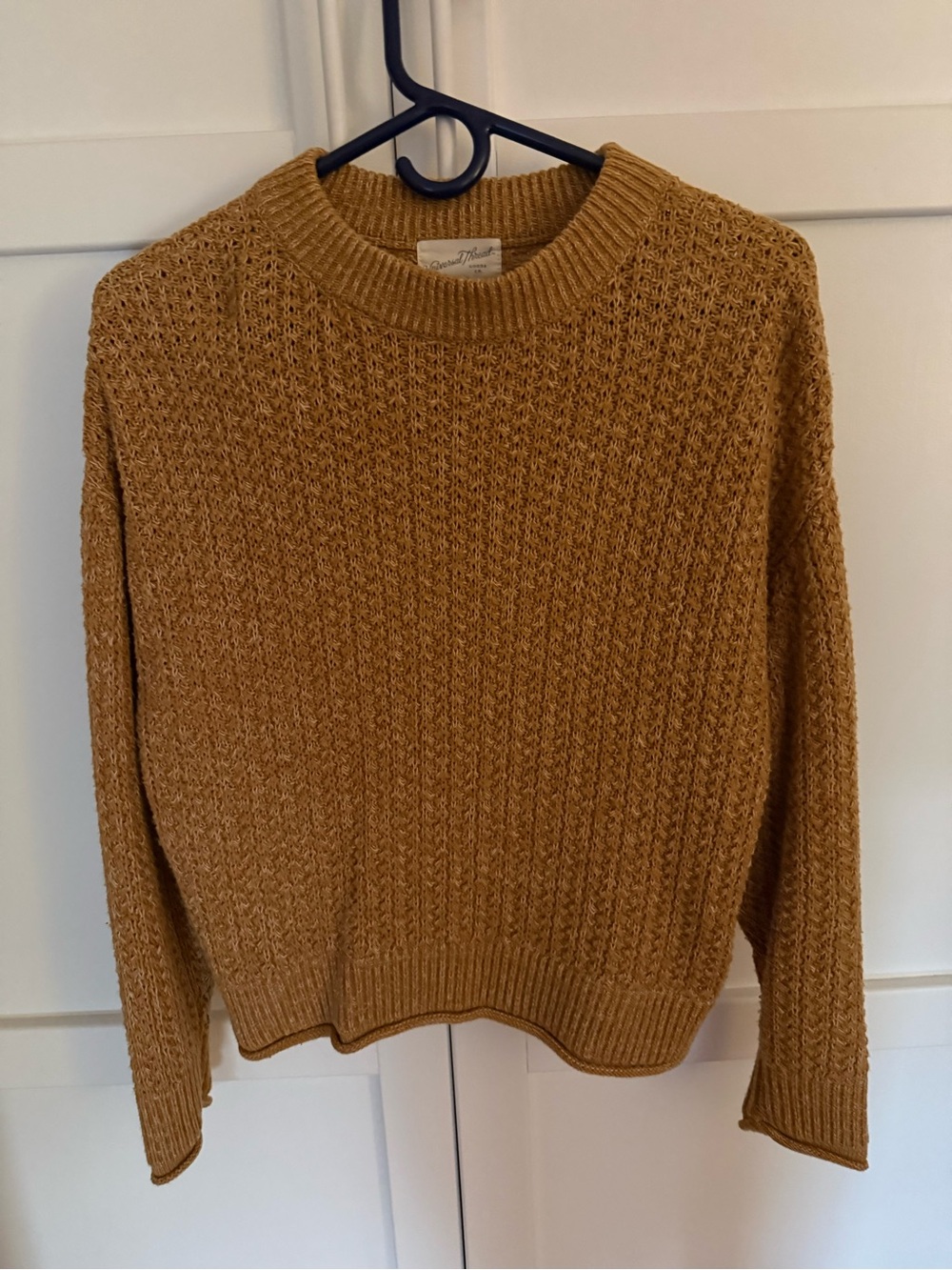 Universal Thread Cozy Crewneck Sweater in Mustard